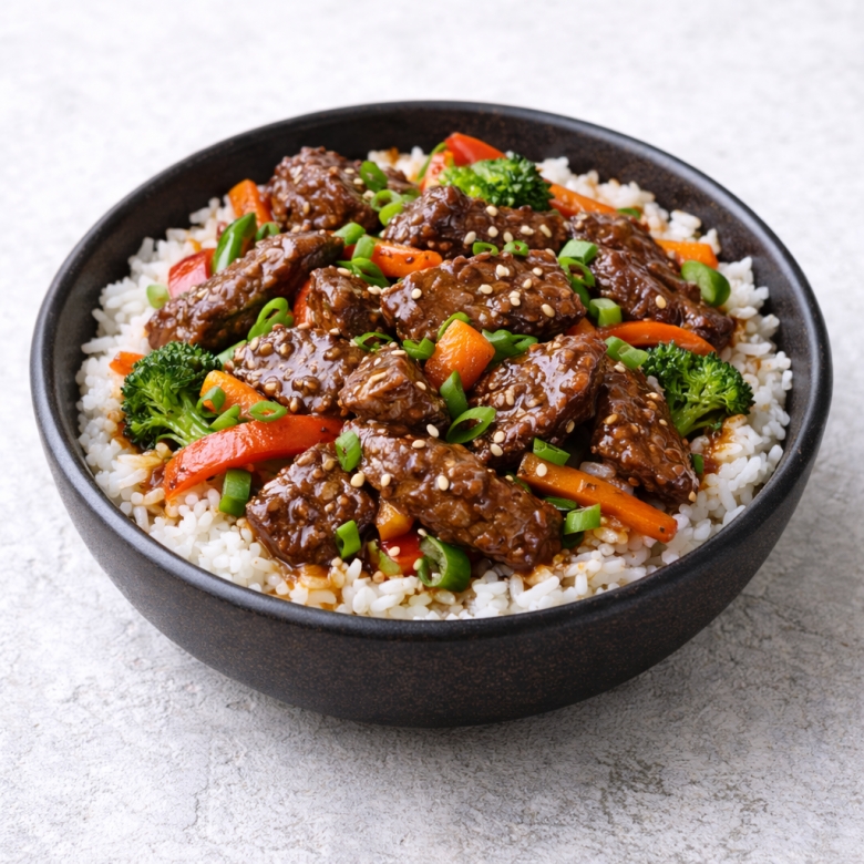 Рис с говядиной