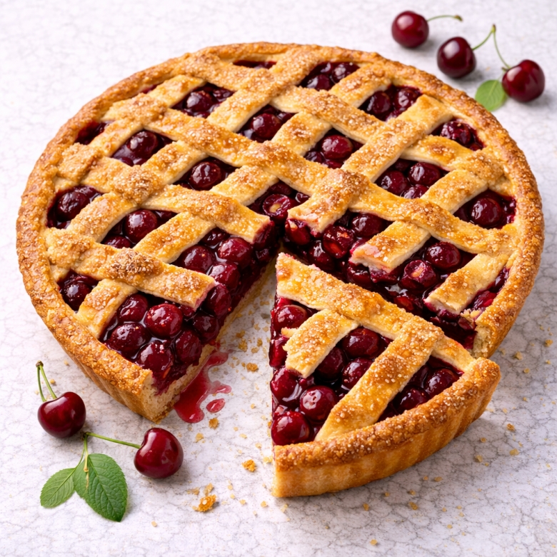 Пирог с вишней