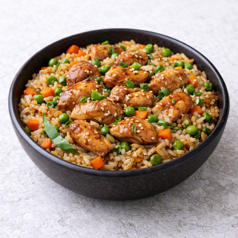 Рис с курицей