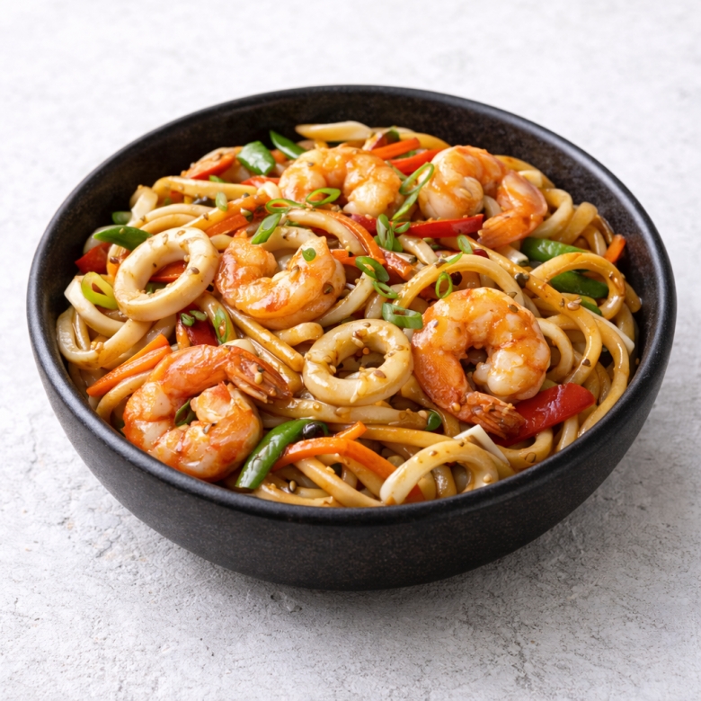 Удон с морепродуктами