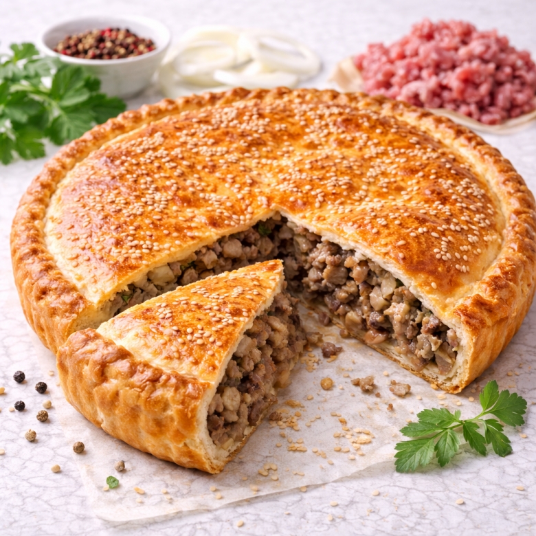 Пирог с мясом
